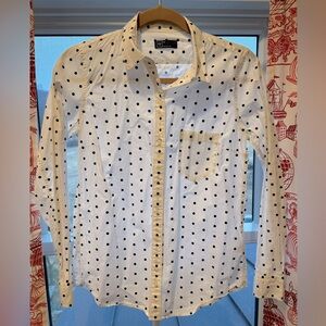 Gap Polka Dot Button Up Dress Shirt
